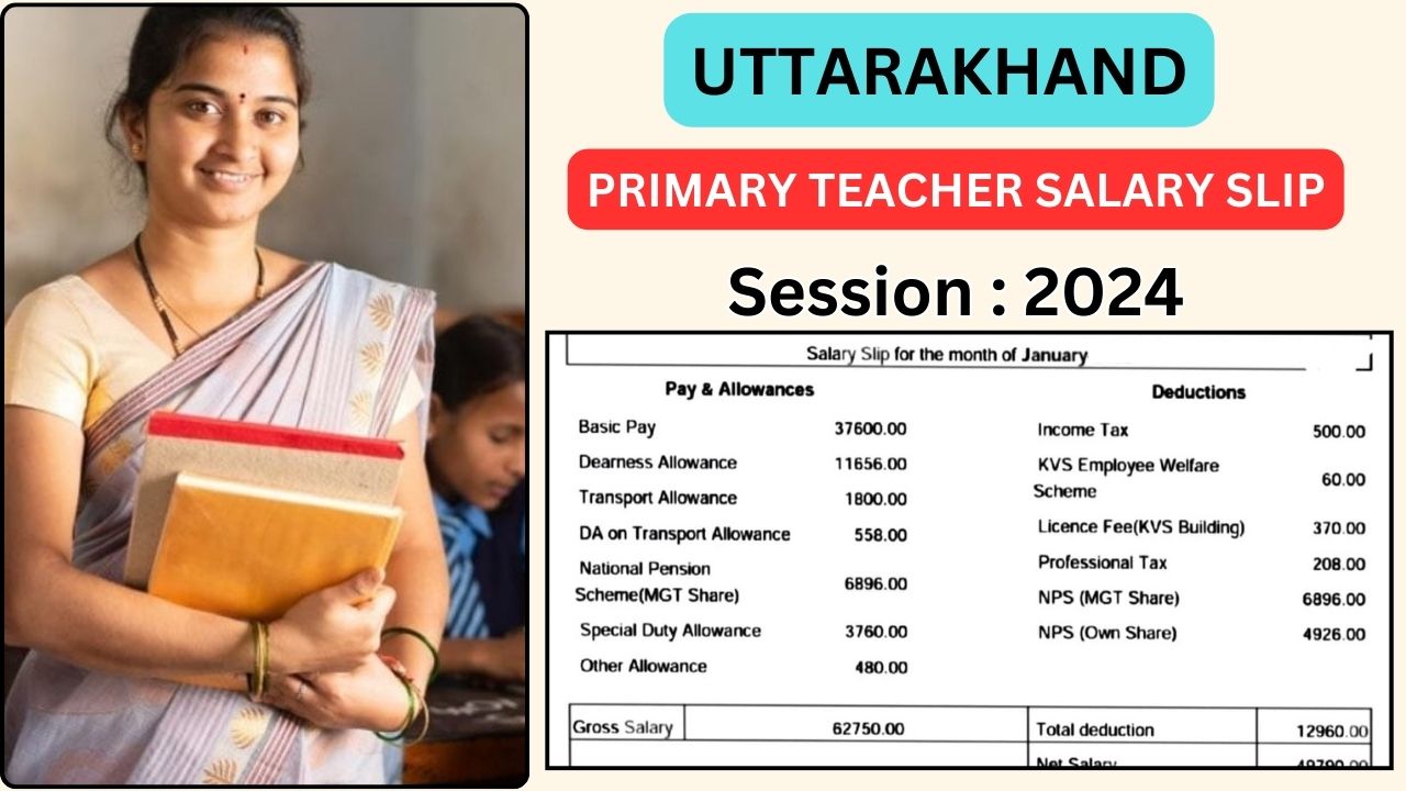 Uttarakhand Primary Teacher Salary 2024: Basic Pay, Allowances, and Salary Slip