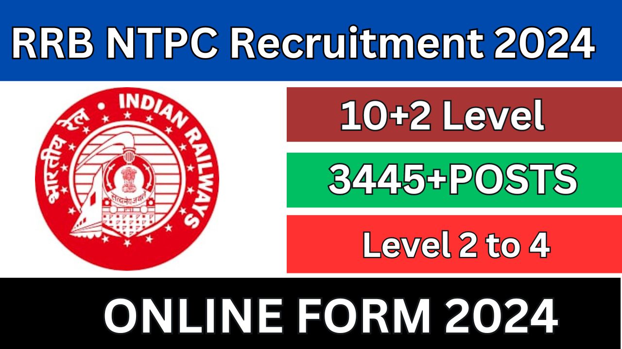 RRB NTPC 10+2 Under Graduate Level Recruitment 2024